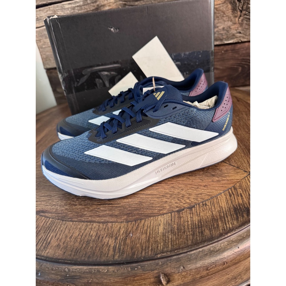 Adidas Duramo SL 2.0 M Mens Running Shoes Navy White Burgundy KJ4144 Size 9.5